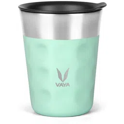 PopCup 250 ml Cool Cyan - Thermos Steel Tumbler With Lid | Vacuum Insulated Stainless Steel Glass Tumbler With Lid |Tea and Coffee Cups for girls and Boys, 250 ml Each, (1 x 250 ml) Set of 1 Glass Water/Juice Glass-image-43