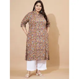 vbuyz KALINI Women Floral Printed Halter Neck Floral Anarkali Kurta-picture-36