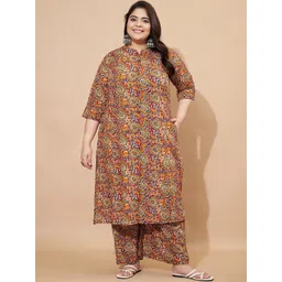 Vbuyz Women Paisley Printed Regular Kurta with Palazzos-picture-17