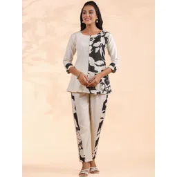 Vbuyz Women Printed Tunic with Trousers-picture-39