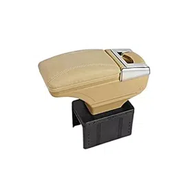 VBX Custom Fit Super Luxury Console/Armrest Set of 1 Pcs for MG Zs-Ev (Beige Color)-picture-20
