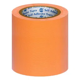 VCR 18 m x 144 mm Waterproof Textile Fibre Orange Duct Tape, 12 Rolls Per Pack-picture-34