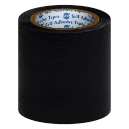 VCR 45 m x 144 mm Waterproof Textile Fibre Black Duct Tape, 8 Rolls Per Pack-picture-40