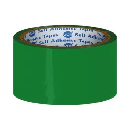 VCR 50 m x 48 mm Biaxially Oriented Polypropylene Green Color Tape, 12 Rolls Per Pack-picture-17