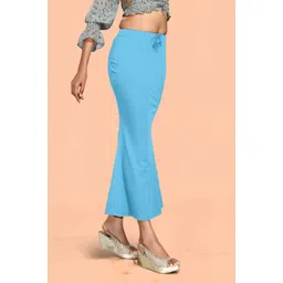 VDIHATA FASHION Sky Blue Fish Cut Solid Lycra Blend Saree Shapewear Petticoat For Women Lycra Blend Petticoat-picture-20