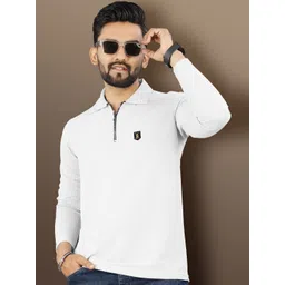 VeBNoR Men Solid Polo Collar Slim Fit T-shirt-picture-31