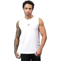 Mens Sleeveless Tank Top Round Neck Tshirt Regular Fit Sportswear Sando Tee Shirt for Gym Fitness Workout, Running and Casual Outdoor Activity-image-28