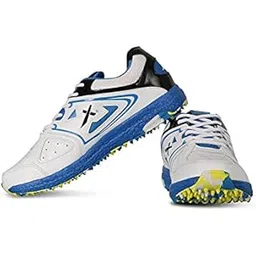 Vector X CKT-100 Cricket Shoes for Men's (White-Blue-Black) (Size-8)-picture-22