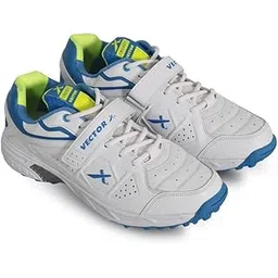 Vector X CKT-200 Cricket Shoes for Men's (White-Blue-Green) (Size-5)-picture-10
