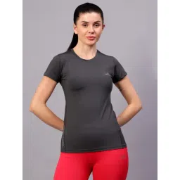 Vector X Grey Polyester Solid Half Sleeves Sport T-Shirt-picture-23