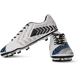 Vector X Men's Gravity Football Shoe/Studds White-Blue-Black, 10 UK-picture-35
