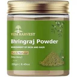 VEDAHARVEST Pure & Natural Organic Bhringraj Powder For Hair Growth - 250 Gms | Edible | Good For Nourishment Of Skin And Hair | Preservative Free-picture-12