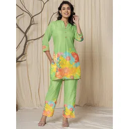 VEDANA Printed Tunic & Trousers Co-Ords Set-picture-19