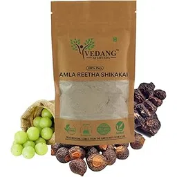 vedang ayurveda Natural Amla, Reetha, Shikakai Hair Care Powder, Chemical-Free Traditional Hair Wash, 100% Pure Herbs-picture-24