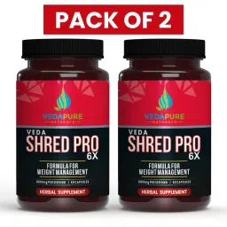 VEDAPURE Veda Shred Pro 6x Fat burner Formula For Weight Management with Sonth Extract, Kala Jira Extract, and Sarjak Extract for Men & Women - 60 Capsules (PACK OF 2)-picture-14
