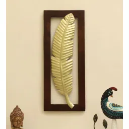 vedas Alan Leaf Wall Decor on Wooden Frame-picture-20