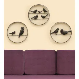 vedas Bird Rattan Iron Multicolour Metal Wall Art-picture-11