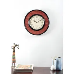 vedas Brown & White C-Shy Wood  Wall Clock-picture-10