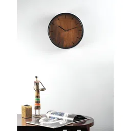 vedas Brown C-Zoya Wood  Wall Clock image 1