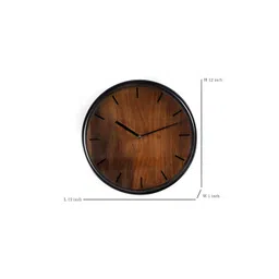 vedas Brown C-Zoya Wood  Wall Clock image 3