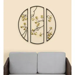 vedas Iron Kyleen Ginko Gold Abstract Wall Art-picture-26