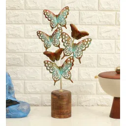 vedas Metal Multicolour Derek Buterfly Table Decor-picture-19