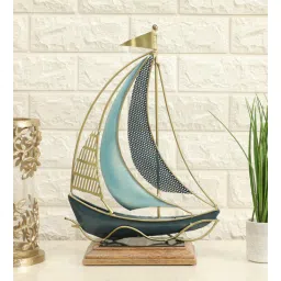 vedas Metal Multicolour Gale Boat Table Decor-picture-12