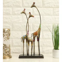 vedas Metal Multicolour Goldie Giraffe Table-picture-18