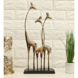 vedas Metal Multicolour Goldie Giraffe Table-picture-29