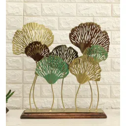 vedas Metal Multicolour Lina 7 Ginko Leaf Table Decor-picture-33