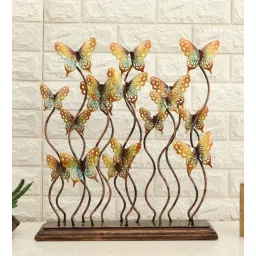 vedas Metal Multicolour Navya Cluster Butterflies Table Decor-picture-22