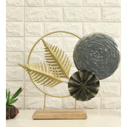 vedas Metal Multicolour Vida Abstract Leaf Table Decor-picture-29