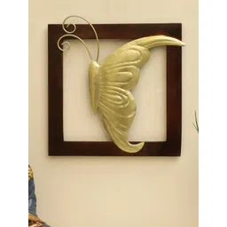 vedas Mystical India Brown & Gold-Toned W-Arya Right Butterfly Wall Decor-picture-15