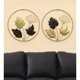 vedas Paul Leafs Set Of 2 Metal Wal Art-picture-39