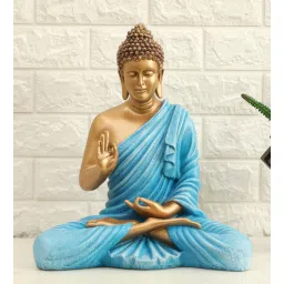 vedas Polyresin Blue Bento Blessing Buddha-picture-28