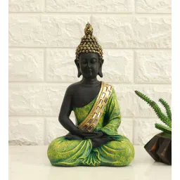 vedas Polyresin Green Myat Buddha Decor-picture-19