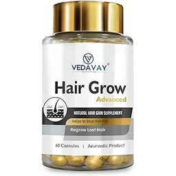 Vedavay Hair Grow Advanced Ayurvedic Hair Supplement, 60 Capsules, Natural Hair Growth Support-picture-47