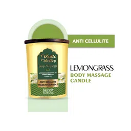 Vedic Valley Green & Gold-Toned Lemongrass 1 Piece Body Massage Jar Candle-picture-47