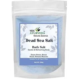 VEDICAYURVEDA Dead Sea Bath Salt 100% Natural Aromatherapy Body | Ideal for Foot Spa, Full Body Soak & Daily Stress Relief | Rejuvenation & Muscle Aches Pain Relief, 200g-picture-44