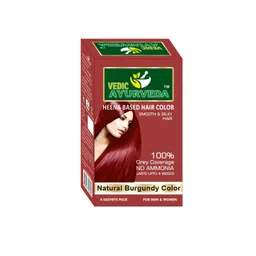 VEDICAYURVEDA Henna Based Ammonia Free Hair Color - 100 g - Burgundy-picture-10
