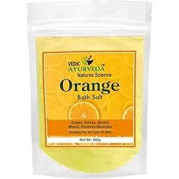 VEDICAYURVEDA Orange Bath Salt – 100% Natural Aromatherapy Body | Ideal for Foot Spa, Full Body Soak & Daily Stress Relief | Rejuvenation & Muscle Aches Pain Relief, | Soothing Floral Fragrance for Women & Men | 200g-picture-24