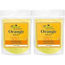vedicayurveda orange Bath Salt – 100% Natural Aromatherapy Body | Ideal for Foot Spa, Full Body Soak & Daily Stress Relief | Rejuvenation & Muscle Aches Pain Relief, |200g combo 2 * 200-picture-29
