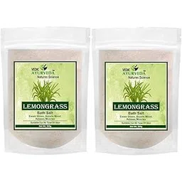 vedicayurveda Vedic Ayurveda Lemongrass Bath Salt Combo | 2 x 200g | Relaxing & Aromatic Spa Salt for Stress Relief, Muscle Relaxation, and Skin Care | For Men & Women-picture-35
