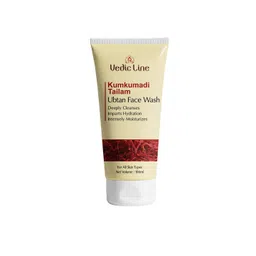 Vedicline Kumkumadi Tailam Ubtan Face Wash For Clear &  Smooth skin - 100ml-picture-27