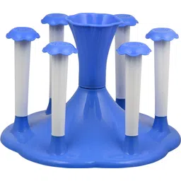 veditm Stylish Glass and Spoon Organiser for Glasses and Cutlery Glass Stand Holder Made Virgin Plastic COLOR BLUE Plastic Glass Holder-picture-12