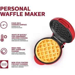 vedvit Electric Stainless Steel Non-stick Mini Waffle Maker Machine Waffle Maker image 2