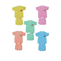 Veecap Pack of 5 Kids Printed Shirt with Shorts-picture-30