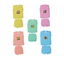 Veecap Yellow Cotton Blend Clothing Set-picture-50