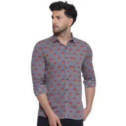 VEERA PARIDHAAN Men Floral Opaque Printed Casual Shirt-picture-16