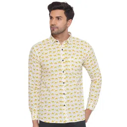 VEERA PARIDHAAN Men Opaque Printed Casual Shirt-picture-37